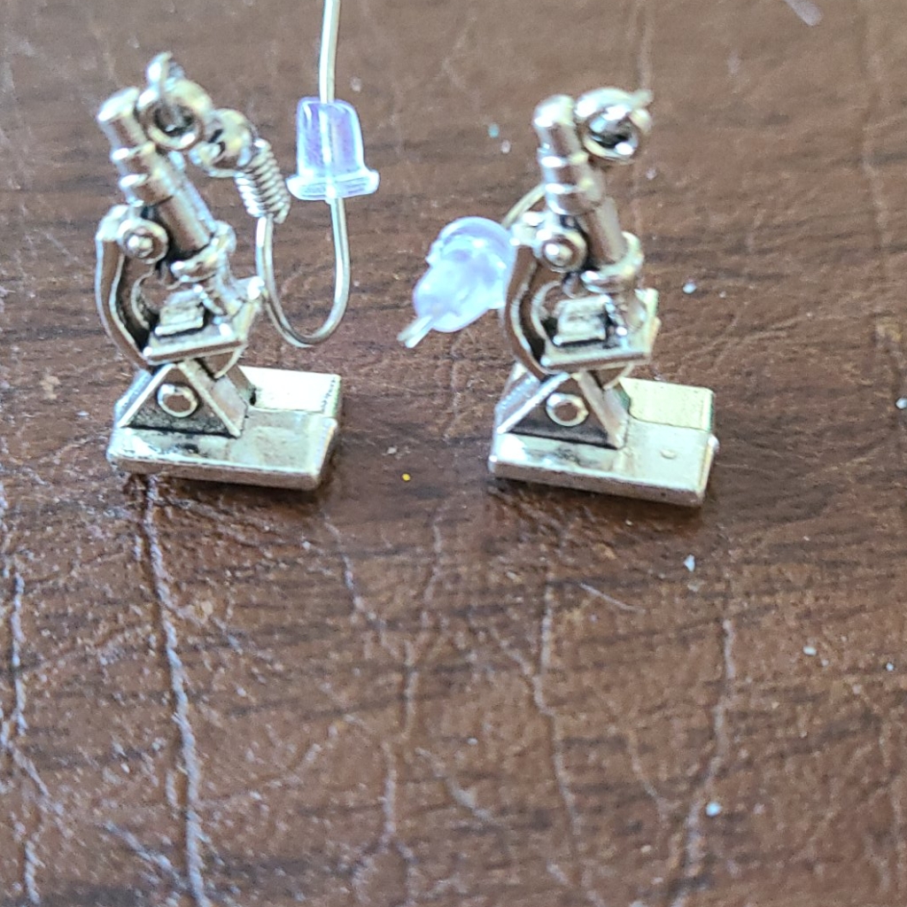 - Microscope Earrings